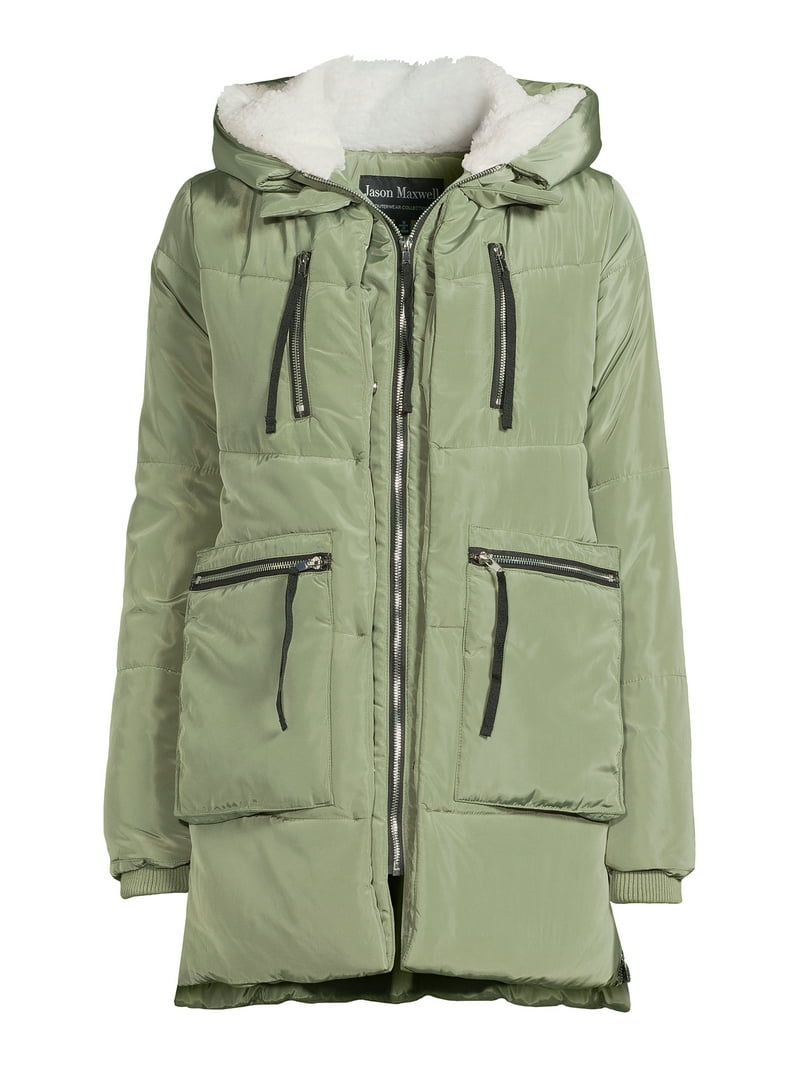美品 Y-3 M CLASSIC WINTER WOOL PADDED COAT Jason Maxwell Puffer Coat - Faux Shearling Hood - Walmart.com