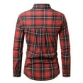thumbnail image 5 of Awdenio Mens Shirts Long Sleeve Plaid Checkered Long Sleeve Collared Button Down Casual Shirts, 5 of 9