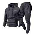 thumbnail image 2 of Ceisia Men's Loose Fit Hooded Sweatshirt & Jogger Pants Set | Casual Warm Two-Piece Tracksuit Gifts, 2 of 5