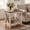 Rustic White and Honey Brown, variant on LEDREM 2 Tiers Side Table, End Table for Living Room, Compact End Table for Narrow Areas, Ideal for Lounge, Apartment, Rustic Country Design