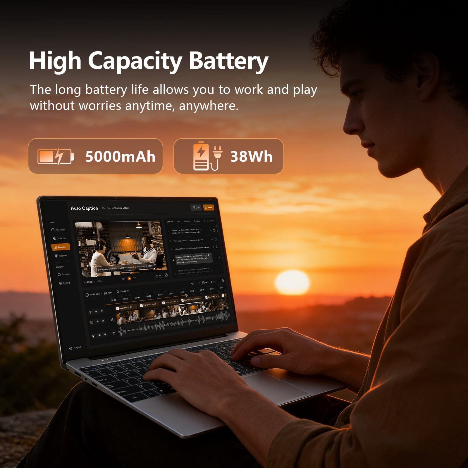 KUU i5 Gaming laptop 15.6" FHD Thin Business Laptop, Intel Core i5-7Y54, 16GB ddr4,512GB SSD, Backlit keyboard Windows 11 Silver
