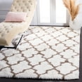 thumbnail image 2 of SAFAVIEH Barcelona Mira Geometric Shag Area Rug, Ivory/Silver, 4' x 6', 2 of 8