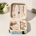 thumbnail image 6 of Rabbit Travel Portable Square Decorative Box with Necklace Holder and Jewelry Organizer - Ideal for Rings, Earrings, Necklaces, Bracelets - Suitable for Girls and Women, 6 of 6