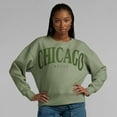 thumbnail image 4 of Women's Fanatics Olive Chicago Bulls Elements Flow Pullover Sweatshirt, 4 of 7