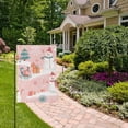 thumbnail image 2 of Yayeee Garden Flag 12" x 18" Double Sided Outdoor Yard Lawn Holiday Decorations, Pink Christmas Snowman, 2 of 6