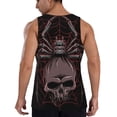 thumbnail image 2 of Sigee Spider with Skull for Men's Workout Tank Top, Athletic Gym Sleeveless Shirt - Quick Dry, Lightweight, Breathable Large, 2 of 9