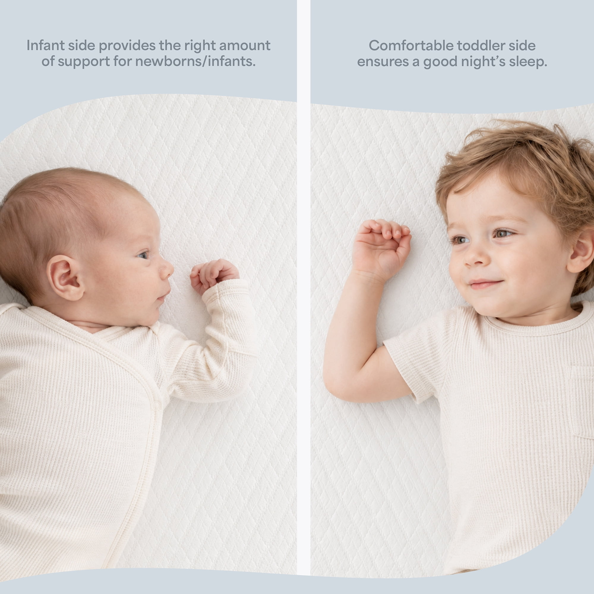 Dream On Me Baby Swan 5" Premium Full-Size Crib & Toddler Mattress, GREENGUARD Gold & BSA Certified, Water-Resistant, Machine Washable Cover