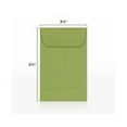 thumbnail image 2 of LUXPaper #1 Coin Envelopes w/ Moistenable Glue, Avocado Green, 2 1/4in x 3 1/2in, 70lb, 500/Pack, 2 of 4