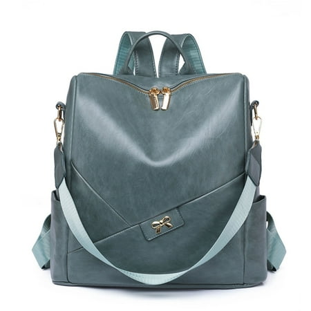 Temperament British Style Backpack Large Capacity Commuter Bag Temperament British Style Shoulder Bag Blue