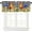 Black, variant on Farmhouse Valance Kitchen Curtains,Rustic Rooster Sunflower Black White Buffalo Plaid Rod Pocket Window Treatments for Living Room Bedroom Kitchen Bathroom Café,1 Panel,54" x 18"