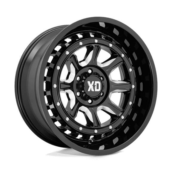 XD Cast Aluminum Rim XD866 20X10 8X6.5 G-BLK-MILL -18MM, XD866BE20108018N