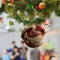 thumbnail image 4 of Forest Animal Acorn Ornaments ,Cozy Forest Christmas Ornaments, 2026 Pine Cone Animal Decoration, Woodland Creature Figurine, Acrylic Hanging Ornament Rustic Nature-Themed Home Decor, 4 of 6
