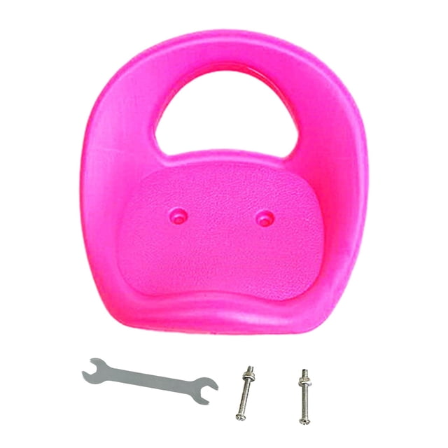 Asiento de triciclo para niños, respaldo, sillín para bicicletas de niños pequeños, carrito de carreras, triciclo de derrape Rosa