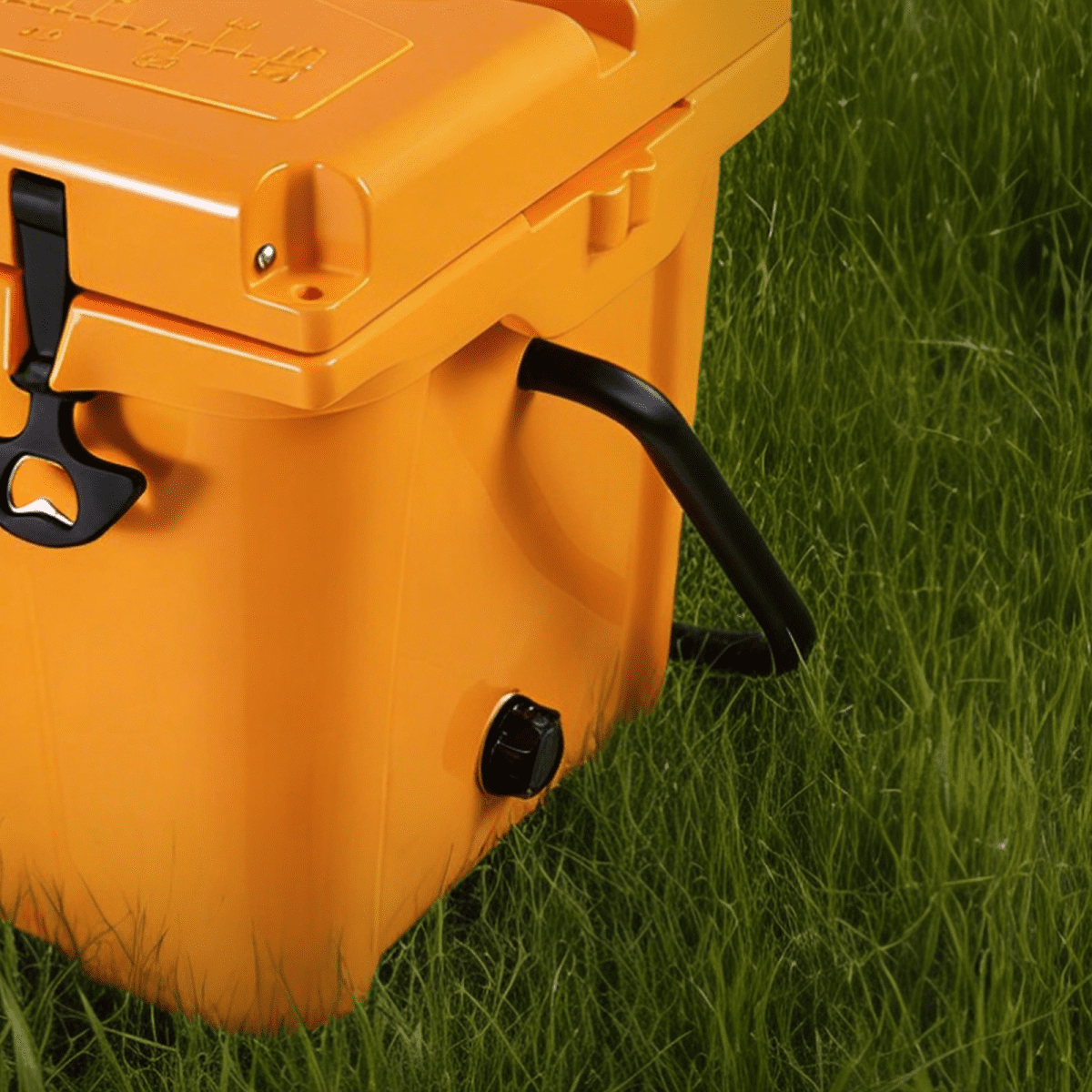 25QT Portable Cooler, Insulated Hard Cooler with Bottle Opener, Cup Holder, Forming Ruler, Travel, Beach, Camping, Fishing   WL