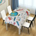 thumbnail image 4 of Yayeee Tablecloths 60" x 108" Rectangle Wrinkle Resistant Party Table Cover, Colorful School, 4 of 8