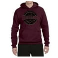 thumbnail image 2 of Dependanble Service of Dogde since 1914 | Mens Cars and Trucks Hooded Sweatshirt Graphic Hoodie, Maroon, Medium, 2 of 3