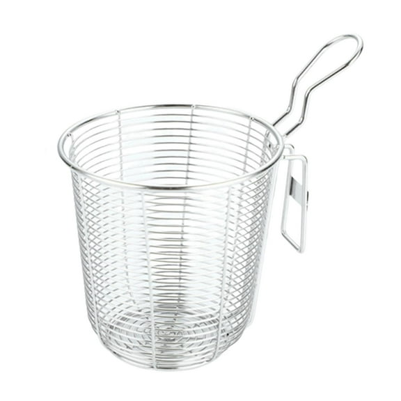 WeiLaiKeQi Deep Frying Basket Sifter Wire Mesh Fry Basket for Camping Spaghetti Cooking