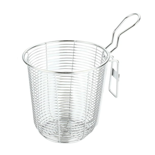 Cesta de cesta de cesto de fideos canasta de malla frita redonda utensilios de comida canasta de alimentos canasta para spaghetti pasta
