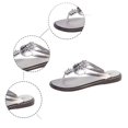 thumbnail image 4 of Floral Crystal Toe Post Sandals Summer Beach Slide Slippers Comfortable Casual Shoes EVA Material Lightweight, 4 of 8