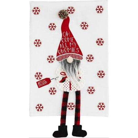 

Christmas Dangle Gnome Tea Towel Gnomies 21 x 14
