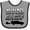 Heather and Black, variant on Inktastic Weekends Are for Racing Race Car Silhouette and Racing Flag Boys or Girls Baby Bib