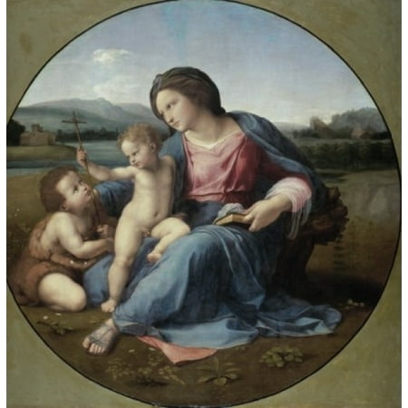 The Alba Madonna Raphael  (1483-1520) Italian National Gallery of Art Washington DC Canvas Art - Raphael (24 x (Best Of Raphael Saadiq)