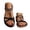 stag126-Black, variant on Womens Sandals Arch Support Summer Beach Sandals Comfort Walking Shoes Bohemian Flat Sandals Black 5.5