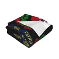 thumbnail image 2 of Throw Blanket Coat Of Arms Of The Dominican Republic Soft Cozy Fleece Flannel Blanket Home Decor for Couch Sofa Bed 80"x60", 2 of 7