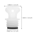 thumbnail image 2 of UPKOCH 5Pack Hot Water Bottle Cap White Rubber Stopper for Home Use Warm Water Bottle, 2 of 8
