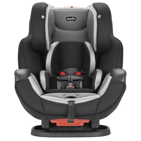 Evenflo Symphony Elite All-in-One Convertible Car Seat, Solid Print Gray