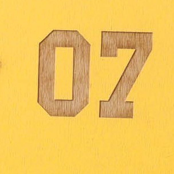 Personalized Yellow Wood Football Helmet Plaque
