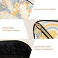 thumbnail image 5 of FORMRS Makeup Bag Travel Cosmetic Organizer for Women Fold Flat Zipper Pouch with Handle, Purple Rainbow Clouds, 5 of 8