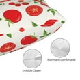 thumbnail image 3 of Pofeuu Fresh Red Tomato Print Polyester Microfiber Plush Pillowcases, Super Soft and Cozy Pillow Case Covers with Envelop Closure（Pillow core not included）-16"x24", 3 of 6