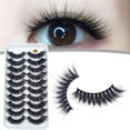 thumbnail image 2 of 10Pairs False Eyelash Natural 3D Fluffy Eyelash Extensions Soft Wispy Eyelashes, 2 of 9
