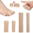 thumbnail image 4 of Toe Caps Closed Toe & Finger Fabric Sleeve Protectors With Gel To Corn Blister Toenail Bunion Hammer Toe|C, 4 of 8