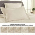 thumbnail image 4 of Superior Geometric Fret Cotton Bedspread and Sham Set, 2-Piece Decorative Breathable Bedspreads, Twin, Ivory, 4 of 9