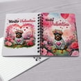 thumbnail image 4 of Hello Valentine’s Day Rottweiler Flower Crown Romantic Pink Floral Spiral Bound Journal Rottie Dog Lover Gifts Idea 5x7in Spiral Notebook - 00031, 4 of 5