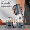 thumbnail image 6 of Electric Salt and Pepper Grinder with Adjustable Coarseness, Replaceable Spice Holders, and Stainless Steel Design for Kitchen Use, 6 of 9