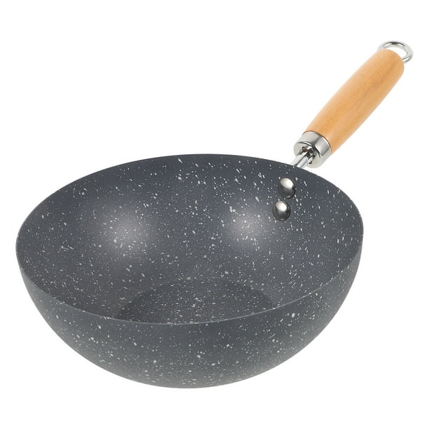 Sartén pequeña Sartén antiadherente para carne Wok pequeño Sartén de cocina Wok de hierro