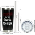 thumbnail image 4 of Son In Law Gifts From Mother In Law,Father In Law-20oz Tumbler With Straw And Lid-Birthday,Christmas,Thanksgiving Gifts for Future Son In Law-Son In Law Mug Coffee Cup, 4 of 7