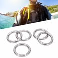 thumbnail image 4 of Metal Yoga Hanging Rings, Anti Rust Stainless Steel Round Rings Wide Application Durable  For Hammock For Boat 6 X 25mm,6 X 30mm, 4 of 8