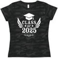thumbnail image 3 of Inktastic Class of 2025 with Graduation Cap and Wings Women's T-Shirt, 3 of 5