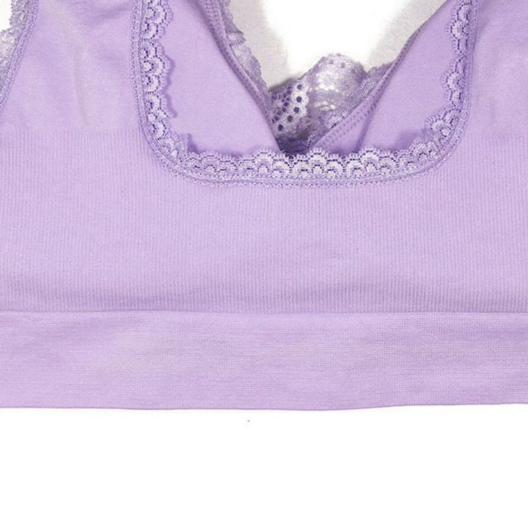 Sleep Bras for Women, Comfort Seamless Wireless Stretchy Sports Bra,Yoga  Bras, with Removable Pads 