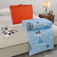 thumbnail image 2 of Ohufall Cooling Comforter Cloud Tree Print Lightweight Quilt Summer Bedding Washable Cotton Bed Quilt For Indoor Use Back To School, 2 of 7