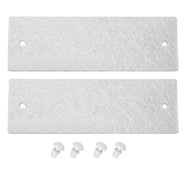 2 cubiertas para guías de onda de microondas, láminas de mica, sin mantenimiento, fácil instalación, W10915651, W10120230, para uso en oficinas y