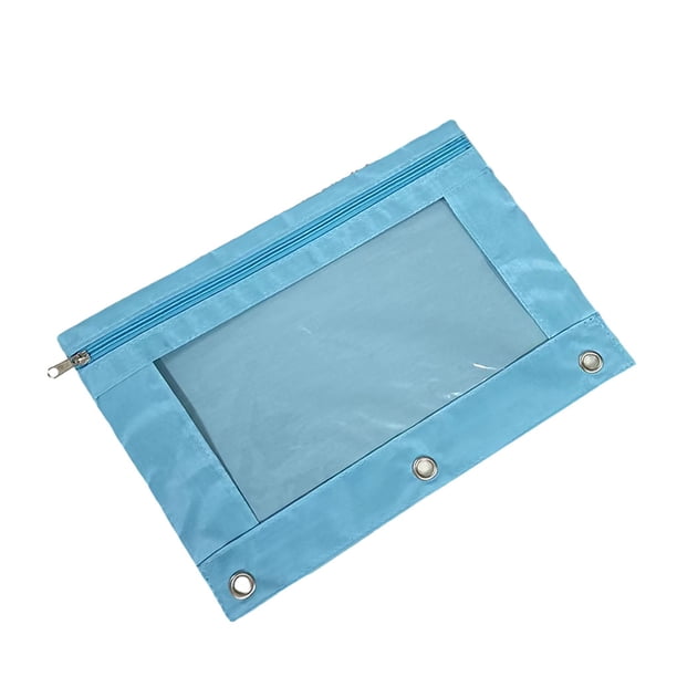 Injueey Práctica bolsa con cremallera para almacenar y organizar documentos Útiles escolares Bolsa para documentos cartulina Cielo azul