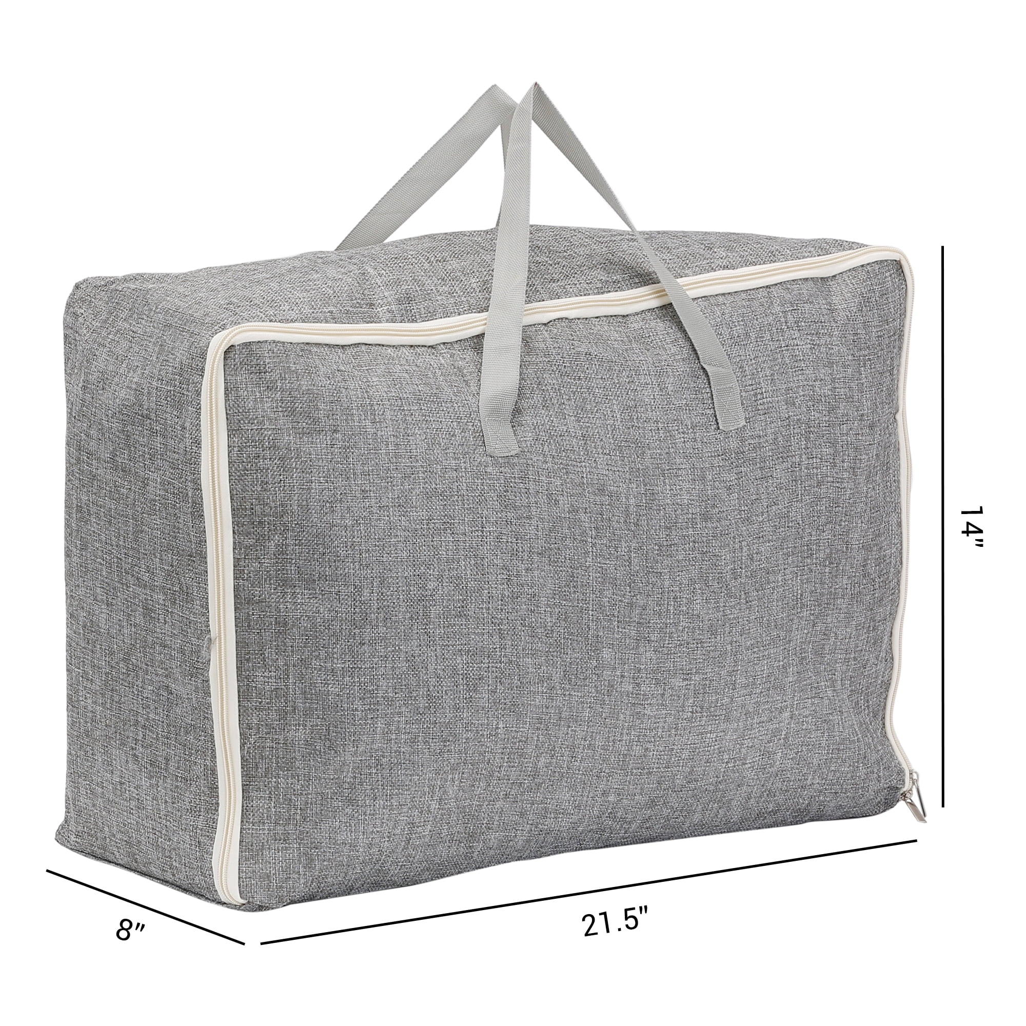 Unique Bargains 1 Pack Clothes Storage Bags Moving Bags Grey 21.5*8*14in