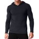 thumbnail image 1 of Dnzceghtig Sudadera con capucha ligera para hombre, camiseta de manga larga, camisa informal ajustada con capucha, cuello en V, sudadera ligera con capucha, 1 of 7