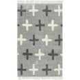 thumbnail image 1 of Unique Loom Hygge Shag Plush & Cozy Area Rug 5' x 8' Rectangle Light Gray/Ivory, 1 of 2