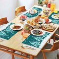 thumbnail image 3 of Merry Christmas Green Winter Xmas Trees Set Of 4 Holiday Table Place Mats Heat-resistant Placemats 12 X 18 Inch Holiday Dining Table Place Mats for Kitchen Dining Table,Kitchen Table Mats, 3 of 5